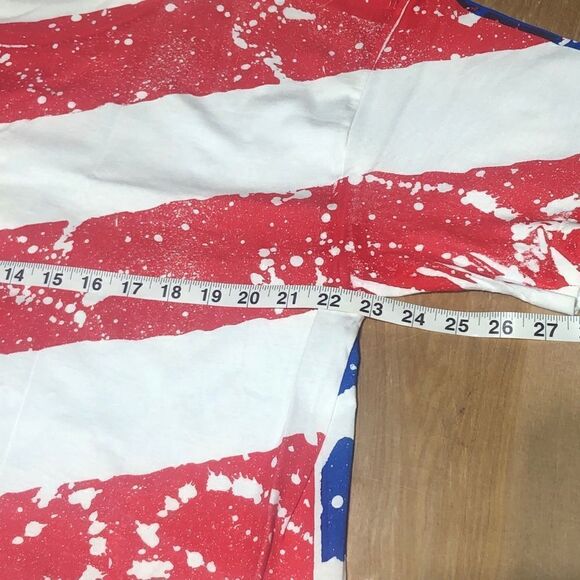 Vintage 90’s Hot Rod Super Nationals Canfield OH T Shirt XL US Flag All Over AOP - Picture 4 of 6
